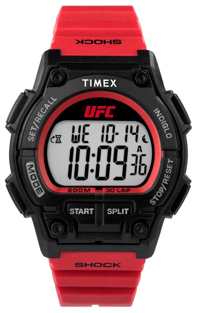Timex UFC Takeover TW5M52600 Horloge - Kunststof - Rood - Ø 42 mm