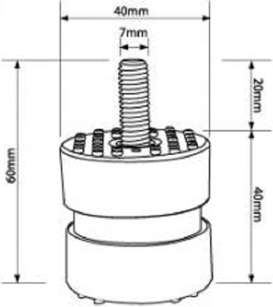 Lot De 20 Amortisseurs De Vibrations Pour Moteur Pas à Pas 42, Pour
