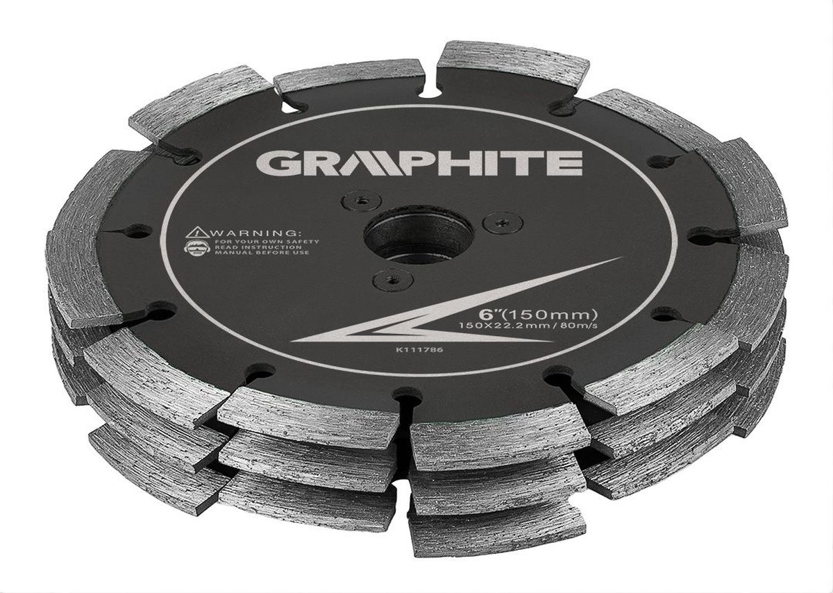 Graphite tools Diamant compound schijf, triple, diameter 150x22,2 mm