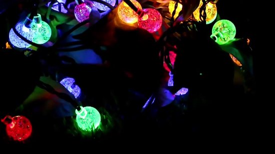 Guirlande Lumineuse Solaire,Exterieur Étanche Lampe Solaire pour  Jardin,Terrasse, Arbre de Noël,Fête Party Décoration,Blanc chaud,22M 200  LED