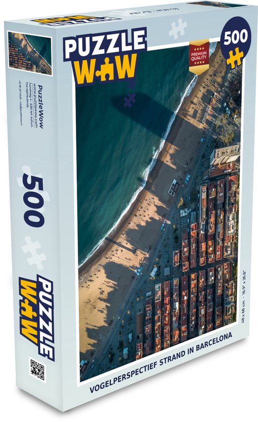 Puzzel Strand - Zee - Architectuur - Barcelona - Legpuzzel - Puzzel 500 stukjes