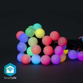 Nedis SmartLife Decoratieve Verlichting - Feestverlichting - Wi-Fi - RGB - 48 LED's - 10.8 m - Android / IOS - Diameter bulb: 30 mm