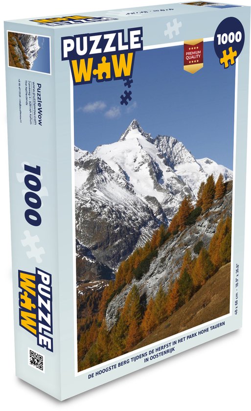 Puzzle La plus haute montagne en automne dans le parc Hohe Tauern en Autriche - Puzzle - Puzzle 1000 pièces adultes