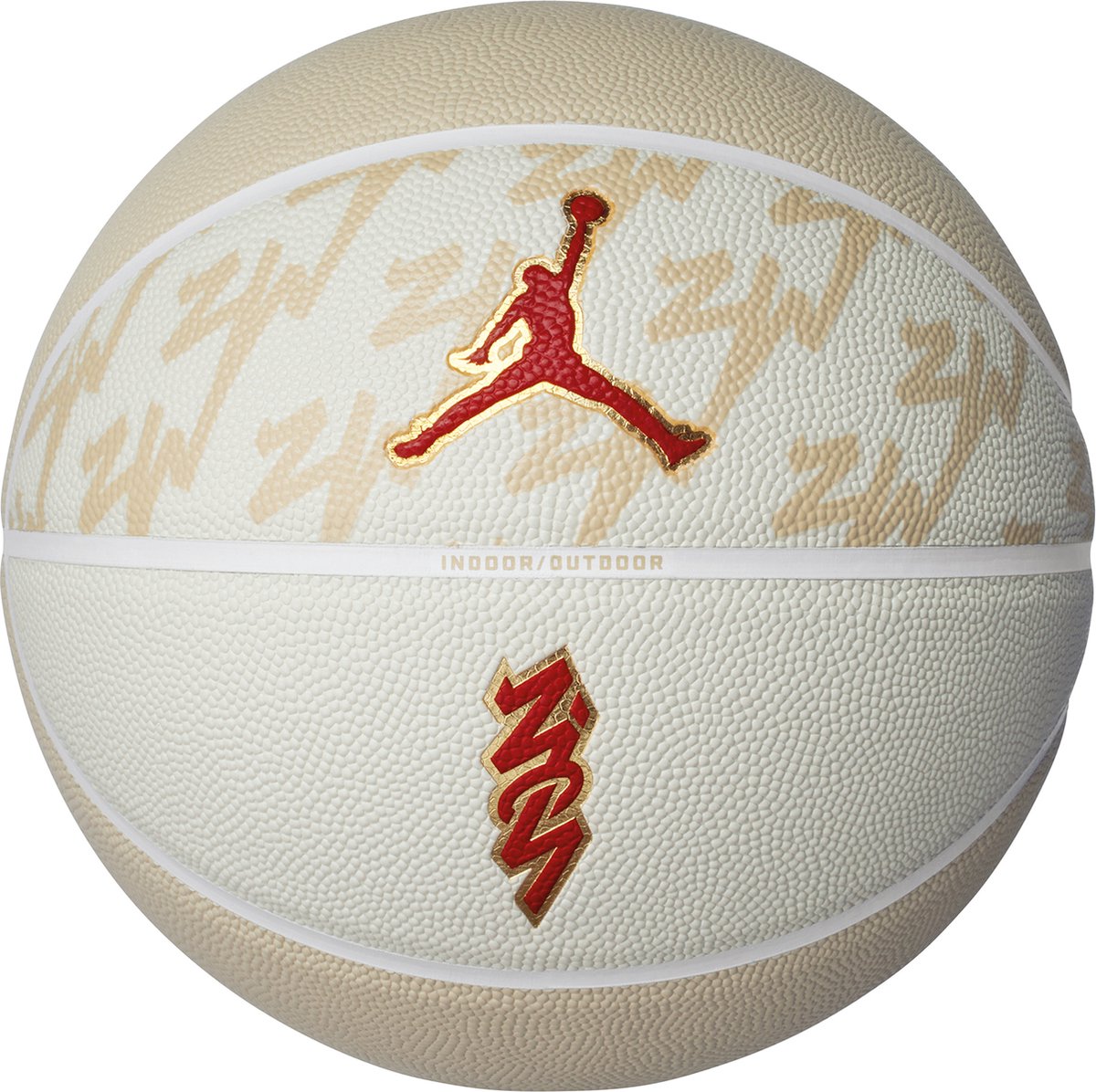 Nike Jordan All Court Basketbal maat 7 Beige-Rood