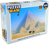 Puzzel Kamelen voor de piramides van Giza - Legpuzzel - Puzzel 500 stukjes