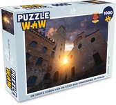 Puzzel De grote Toren van de stad San Gimignano in Italië - Legpuzzel - Puzzel 1000 stukjes volwassenen