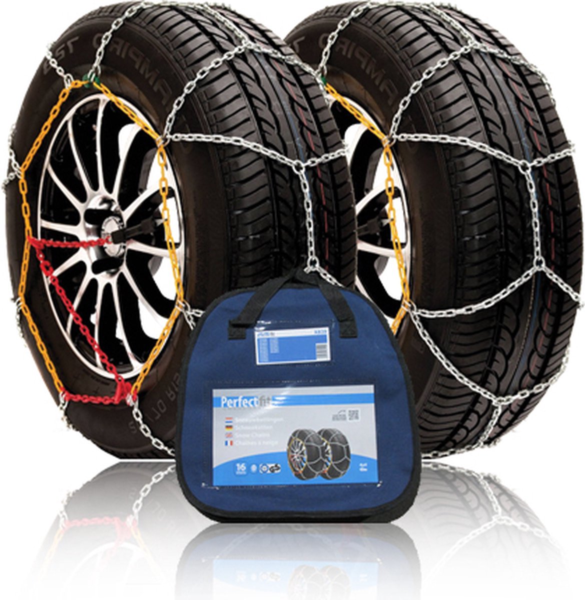 Sneeuwkettingen Perfect Fit SUV / 4X4 / Camper / Bestelbus - 16mm - 245/55R17