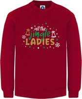 Kerst sweater - ALL THE JINGLE LADIES - kersttrui - ROOD - Medium - Unisex