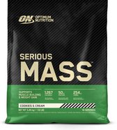 Optimum Nutrition Serious Mass - Cookies & Cream - Mass Gainer - Weight Gainer - 5450 gram (16 servings)