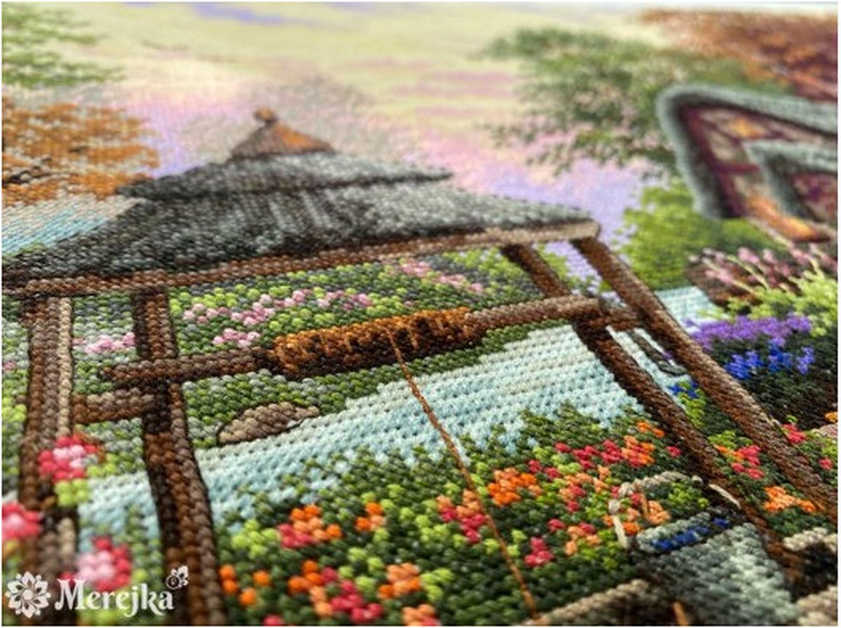 Merejka Kit De Broderie Au Point De Croix En Coton, Multicolore, 30 X