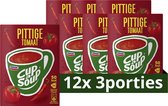 Unox Pittige Tomaat Cup-a-Soup - 12 x 3 x 175 ml - Voordeelverpakking