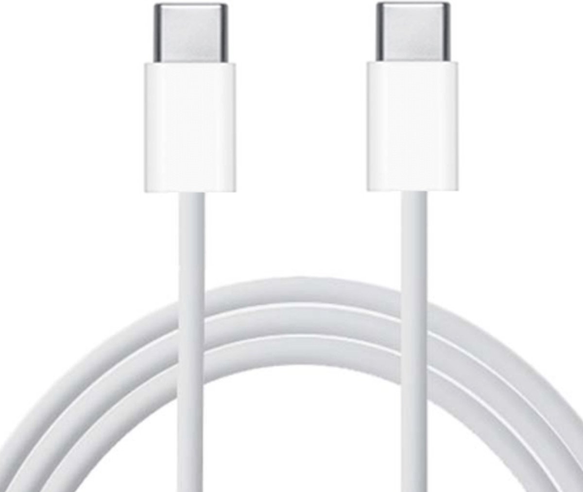 USB-C oplaadkabel - 2 Meter - Snellader - USB C naar USB C - Oplader Kabel - Wit