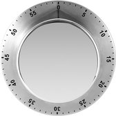 ATV PERFECTUM Minuterie de Douche - Chrome - Réveil de Shower - Minuterie de douche - Horloge de douche - Économie d'eau - Minuterie de cuisine - Minuterie de douche - Minuterie de cuisine analogique