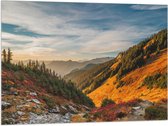 WallClassics - Vlag - North Cascades National Park - 100x75 cm Foto op Polyester Vlag