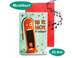 Verjaardagskaart Met Geluid - Brandweer Kaart met Muziek - Kinderen - Verjaardag Muziekkaart - Muziekwenskaart - Wenskaart Grappig - Ansichtkaarten - Birthday Card - Verjaardagskaarten – Met Rode Envelop