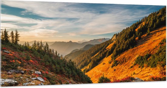 WallClassics - Verre acrylique - Parc national des North Cascades - 200x100 cm Photo sur verre acrylique (Décoration murale sur acrylique)