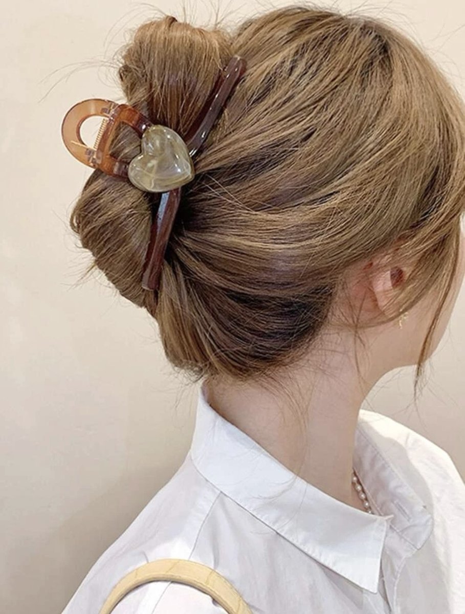 Pince à cheveux de Luxe avec coeur - Pince à cheveux/épingle à cheveux -  Accessoires... | bol.com
