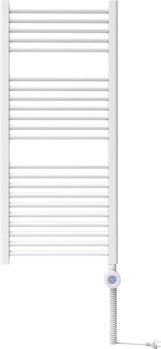 Bosch - Warmtestraler, Heat Radiator 4500 - Elektrische badkamerverwarming, afmetingen 1110x600 mm, 600 Watt, met handdoekhouder en ingebouwde thermostaat, wit