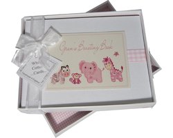 Witte Cotton Cards Fotoalbum (Pink Gingham)