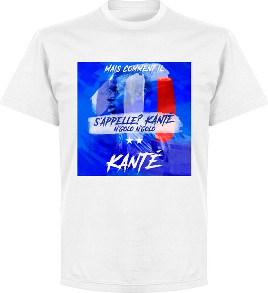 S'Appelle? Kanté N'Golo N'Golo T-shirt - Wit - 4XL