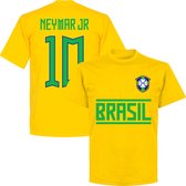 Brazilië Neymar JR 10 Team T-Shirt - Geel - Kinderen - 116