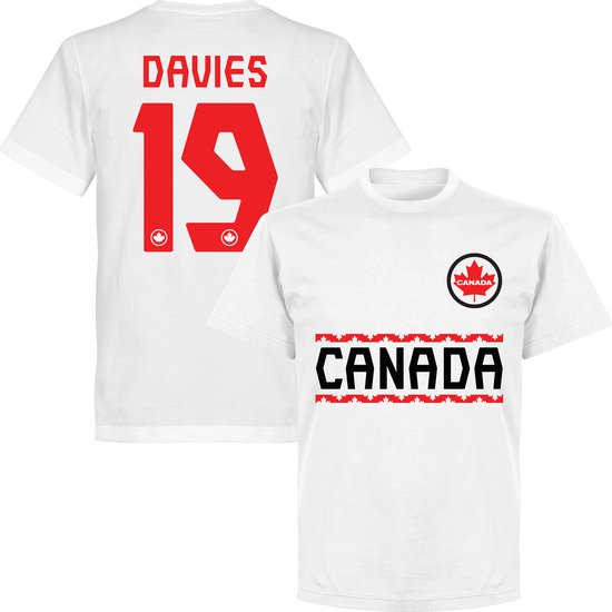 T-shirt Canada Davies 19 Team - Wit - XXL
