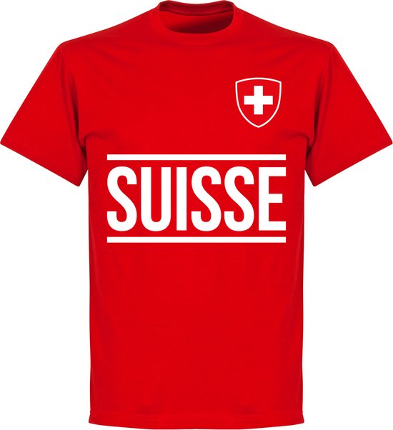 Zwitserland Team T-Shirt - Rood - Kinderen - 104