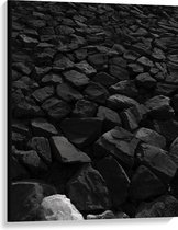 WallClassics - Toile - Dark Rocks - 75x100 cm - Photo sur toile (Décoration murale )