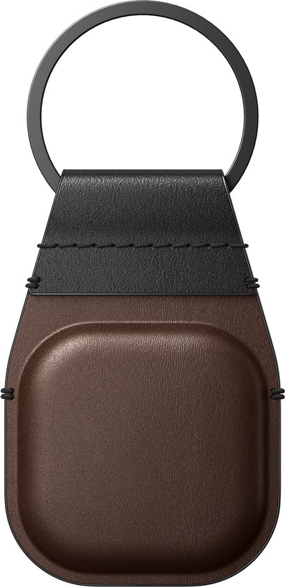 Nomad Leather Keychain - sleutelhanger - geschikt voor AirTag - Rustic Brown