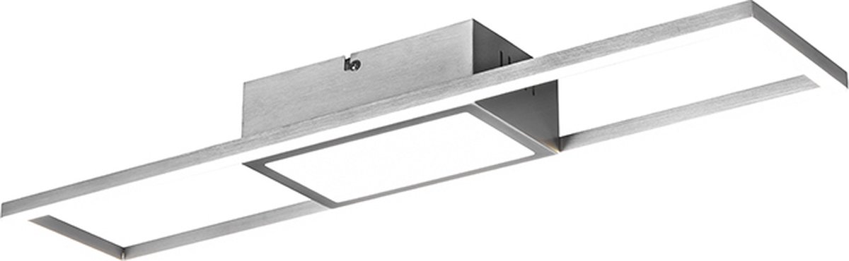 REALITY RIGIDO - Plafondlamp - Nikkel mat - incl. 1x SMD 22 W - Afstandsbediening - Geintegreerde dimmer - Traploos instelbare lichtkleur - Niet geschikt voor externe dimmer - Geheugenfunctie