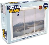 Puzzel Doorkijk - Berg - Sneeuw - Legpuzzel - Puzzel 1000 stukjes volwassenen