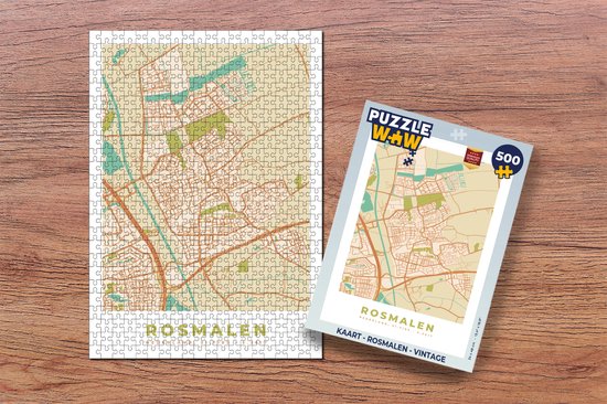 Puzzle Card - Rosmalen - Vintage - Puzzle - Puzzle 500 pièces
