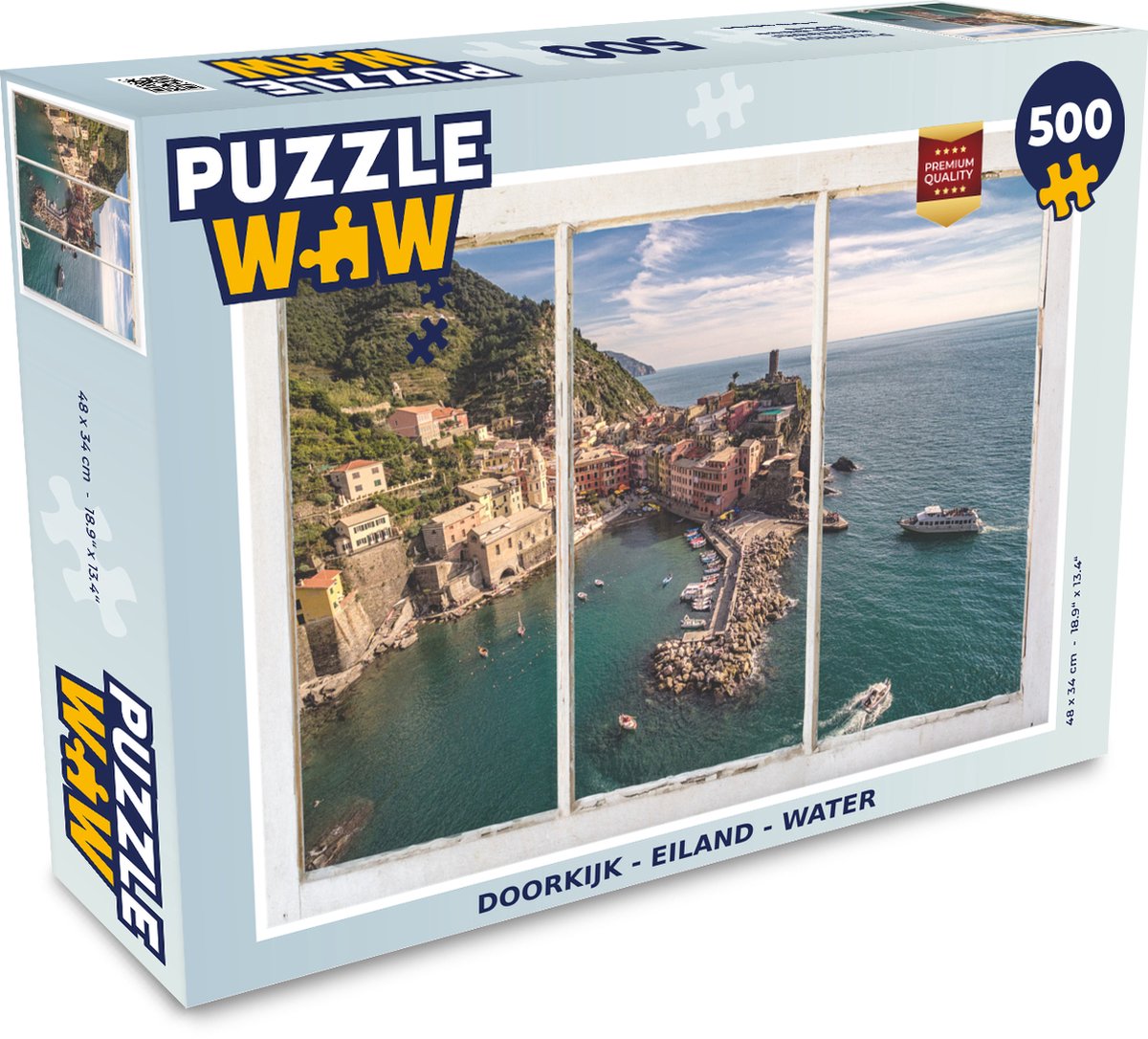 Puzzel Doorkijk - Eiland - Water - Legpuzzel - Puzzel 500 stukjes