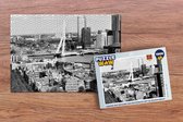 Puzzel Rotterdam - Skyline - Zwart - Wit - Legpuzzel - Puzzel 1000 stukjes volwassenen