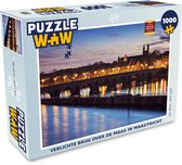 Puzzel Licht - Brug - Maastricht - Legpuzzel - Puzzel 1000 stukjes volwassenen
