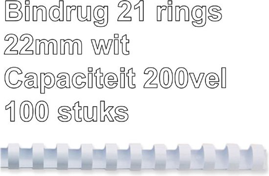 Bindrug GBC 21-rings 22mm