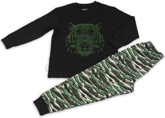 Frogs and Dogs - Pyjama Tigre - Zwart - Taille 98 - Garçons
