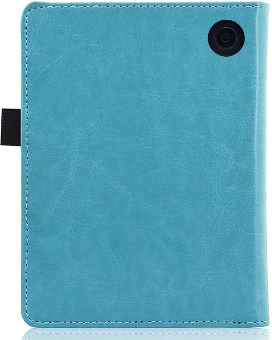 Hoes geschikt voor Kobo Libra 2 - Book Case Premium Sleep Cover Leer Hoesje met Auto/Wake Functie - Blauw van Zedar. — afbeelding 3
