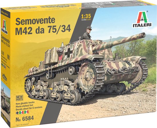 Italeri 6759 Semovente M42 Da 75/34 Upgraded Edition - Modello In Plastica Da Montare 1:35, Per Collezionisti