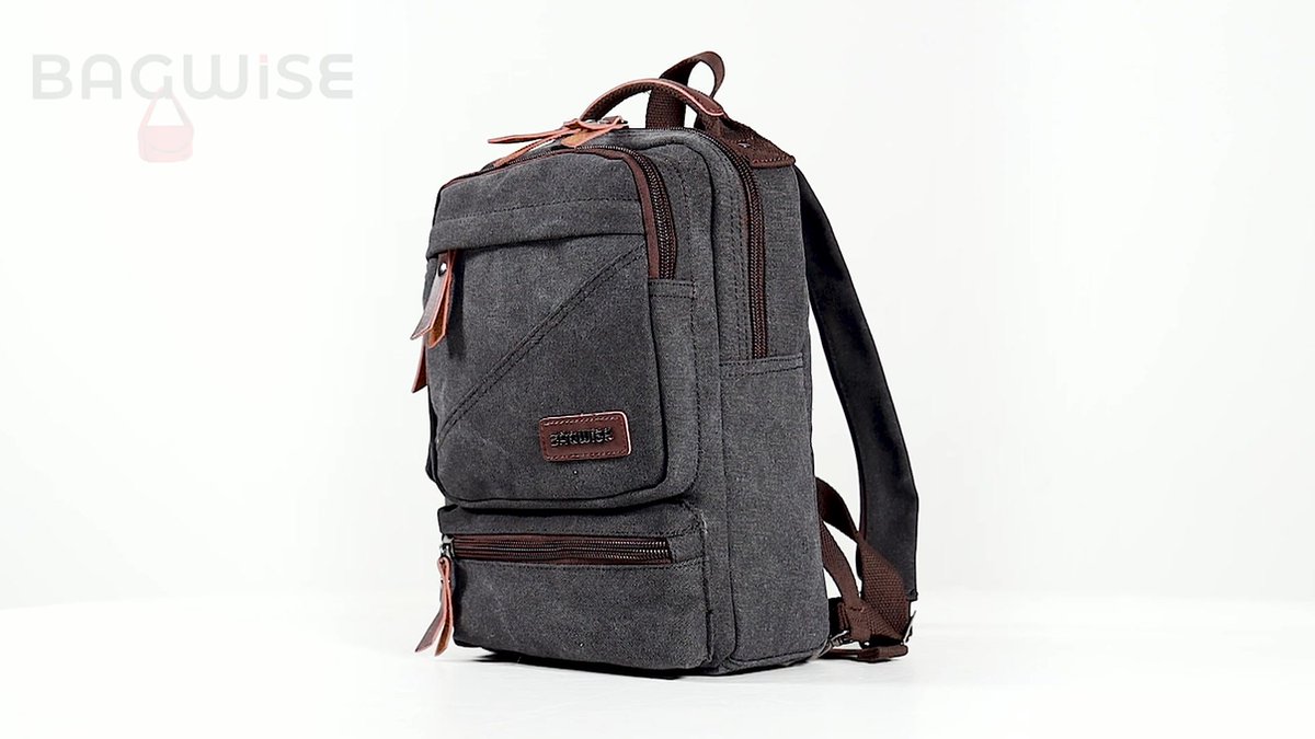 Bagwise® Canvas Schoudertas - Slingbag - Crossbodytas - Dames - Heren - 1322 - België