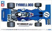 1:12 Tamiya 12054 Tyrrell 003 - 1971 Grand Prix de Monaco Kit plastique
