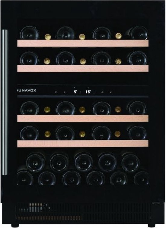 Dunavox Flow-39 Wijnkoelkast DAUF-39.121DSS 2 Zones Zwart