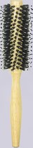 Haur Ronde haarborstel – zwijnhaar & nylon massagetips - Bamboe handvat