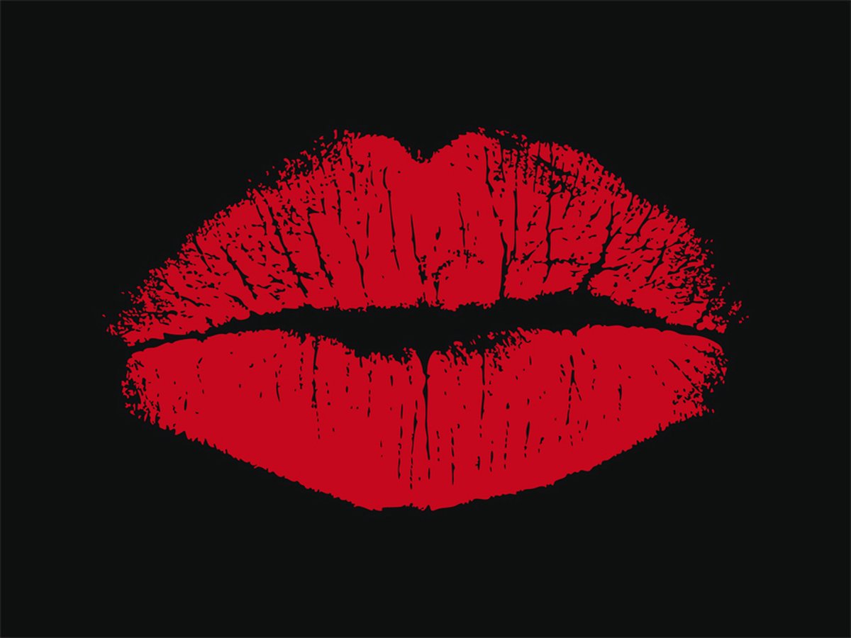 Fotobehang - Sensual lips.