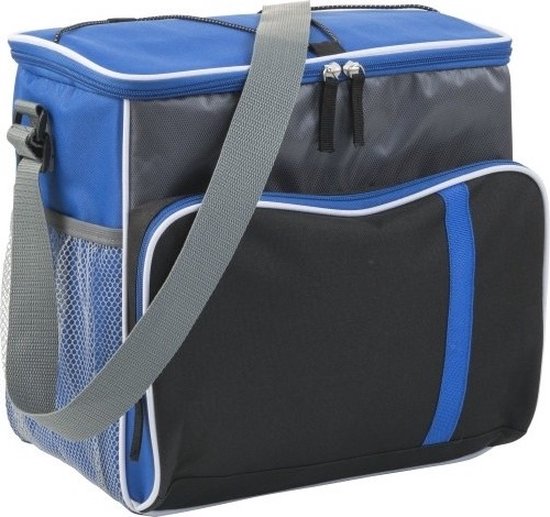 Grand sac isotherme XL bleu / noir avec sangle réglable - 27 litres - Sacs  isothermes