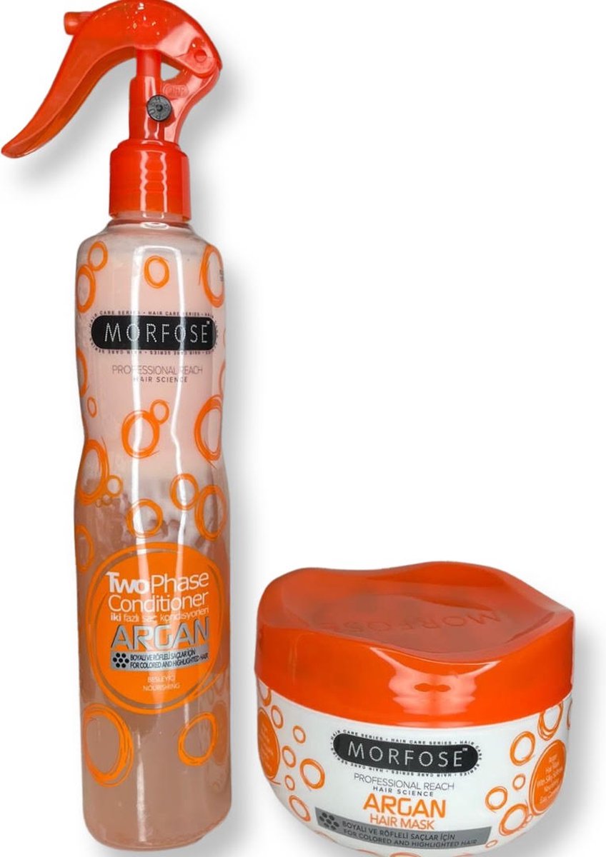 Morfose - Argan Two Phase Conditioner 250 ml & Argan Hair Mask 250 ml