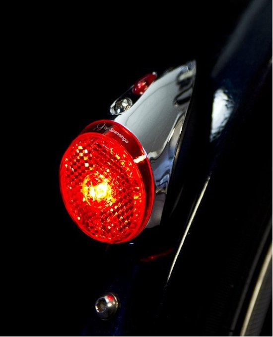 Spanninga Rear Light Nr 9 Led / Fietsverlichting Achter rood Retro Look AAA Batterij van Spanninga — afbeelding 5