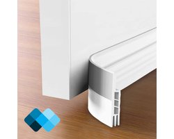 Extra isolerende tochtstrips voor deuren | 100 x 5 cm | Tochtwering | Tochtstopper | Zelfklevend | Wit