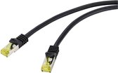 Renkforce RF-4995164 RJ45 Netwerkkabel, patchkabel CAT 6a (losse kabel CAT 7) S/FTP 5.00 m Zwart TPE-mantel, Flexibel,