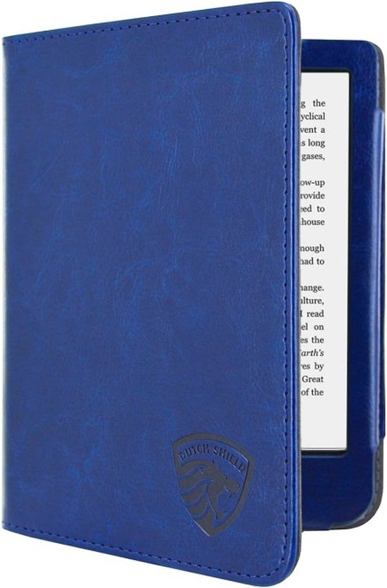 Hoesje Geschikt voor Kobo Clara 2E Luxe Sleepcover - Book Case Hoes Cover - Marine Blauw